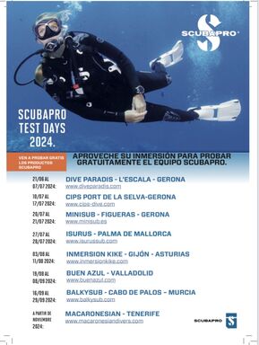  JORNADAS TEST DE MATERIAL DE BUCEO SCUBAPRO